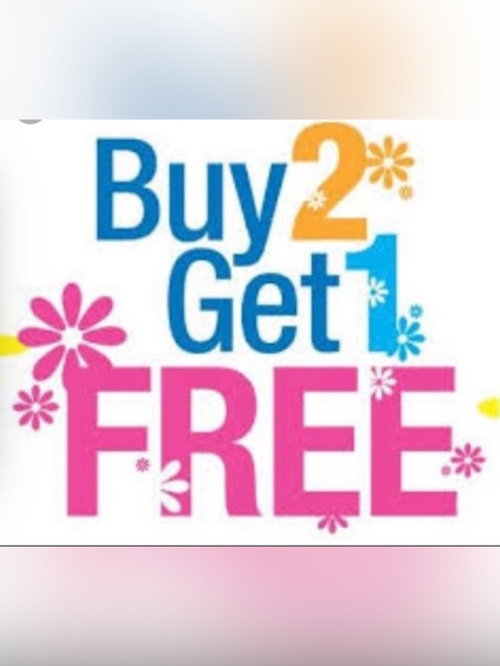 Buy 2 Get 1 Free !!!!!   Trying to clean out my closet to post new items!!!!